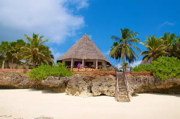 Uma Praia em Zanzibar na Tanzânia